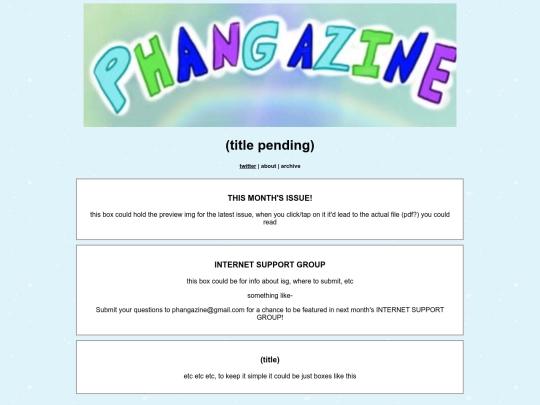 phangazinetest screenshot