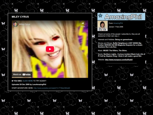 phil vid players/christmasadventure/mileycyrus screenshot