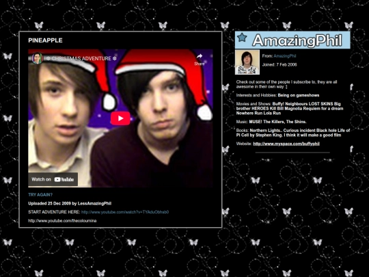 phil vid players/christmasadventure/pineapple screenshot