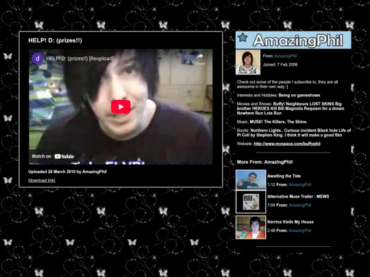phil vid players/helprizes screenshot