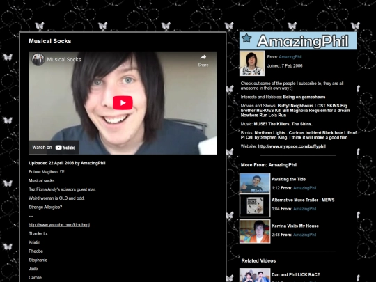 phil vid players/musicalsocks screenshot