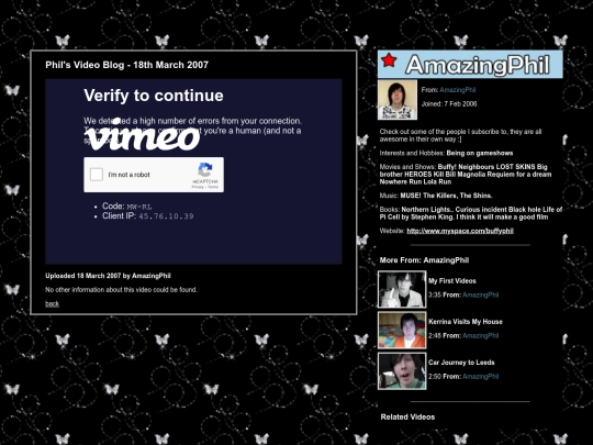 phil vid players/videoblog18th screenshot