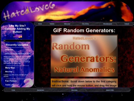 Miscellaneous/Random Generators/GIF Generators/NaturalAnomalies/GIFNA screenshot