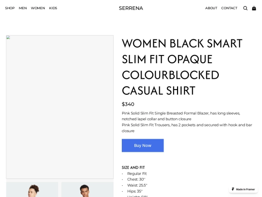 women-black-smart-slim-fit-opaque-colourblocked-casual-shirt screenshot