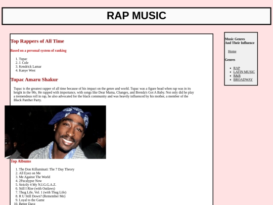 RAP screenshot