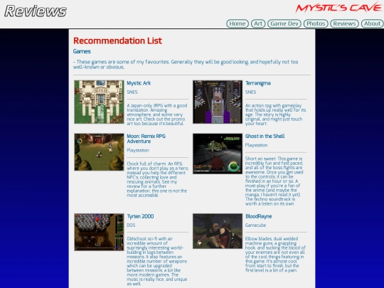 reviews/list screenshot