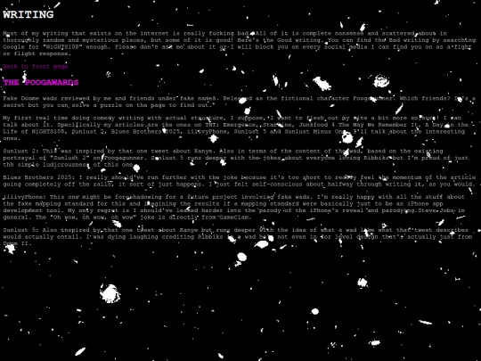 writing screenshot