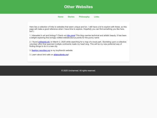 links screenshot