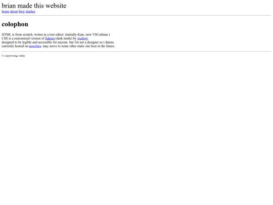 colophon screenshot