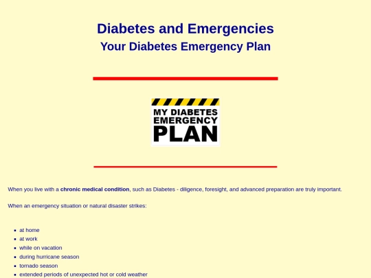 emergency-plan screenshot