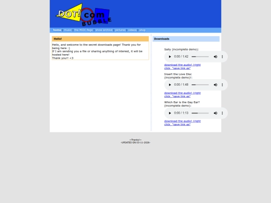 DOWNLOADS screenshot