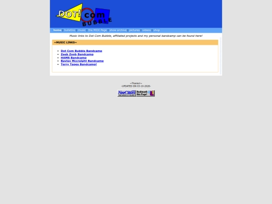 musicpage screenshot