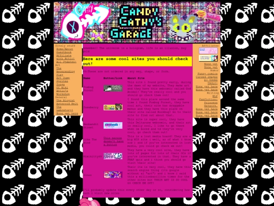 links screenshot