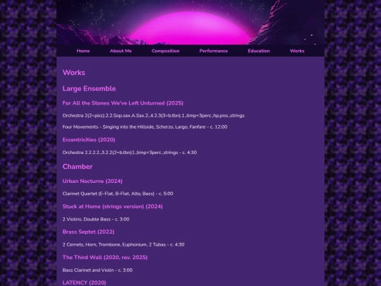 Categories/Works screenshot