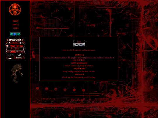 links screenshot