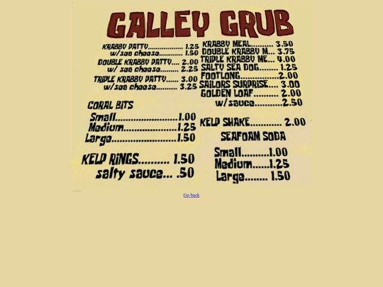 menu screenshot