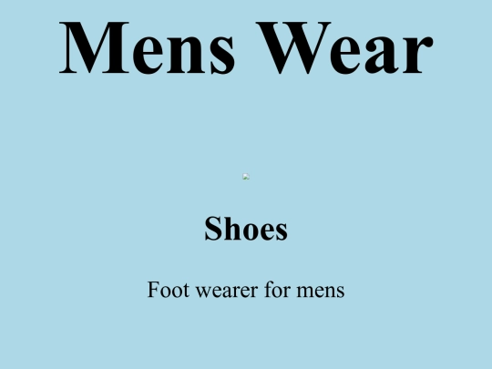 mens wear/flexexample screenshot