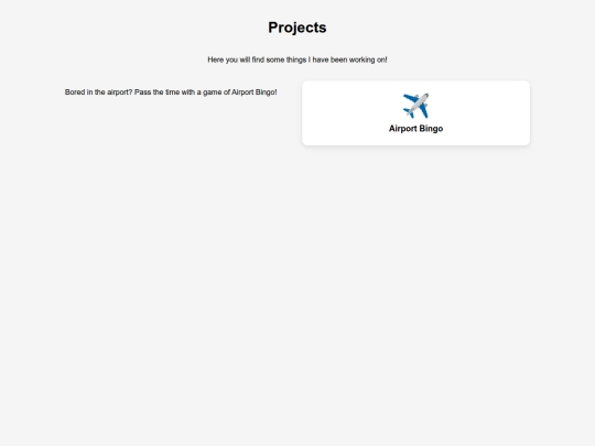 Projects screenshot