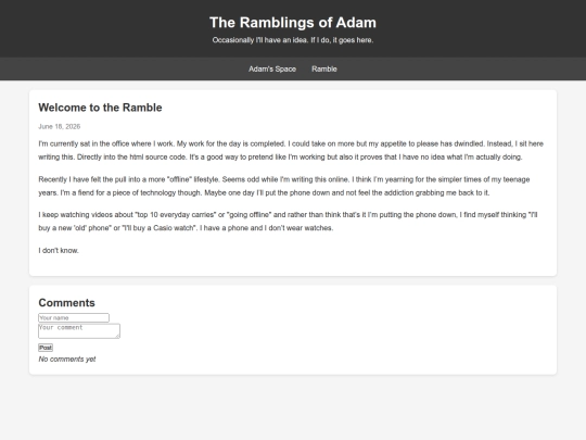 Welcome_to_Ramble screenshot