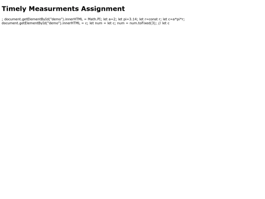 TimelyMeasurments1 screenshot