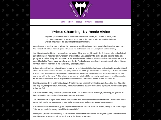 essays/princecharming screenshot