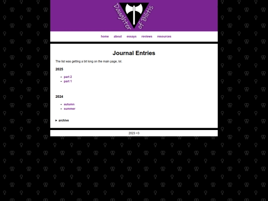 secrets/journals screenshot