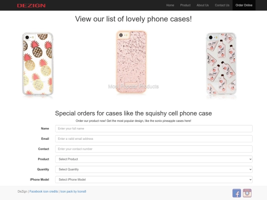 order screenshot