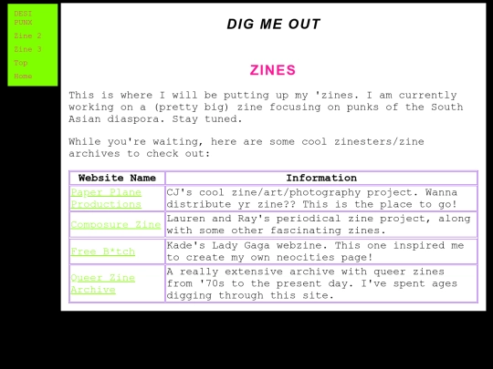 zines screenshot