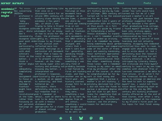 blog/journal/2025/12/10/academic-regrets screenshot