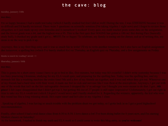blog screenshot
