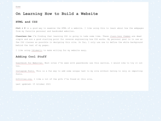Websitebuilding screenshot