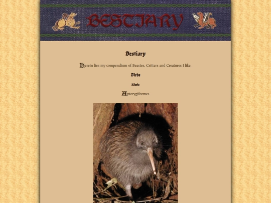 bestiary screenshot