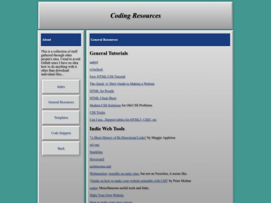 coding/resources screenshot