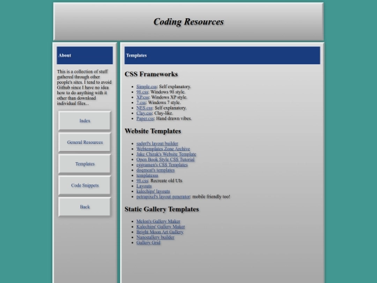 coding/templates screenshot