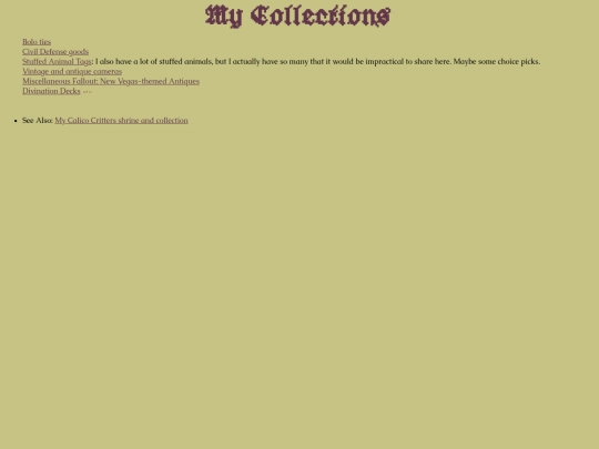 collections screenshot