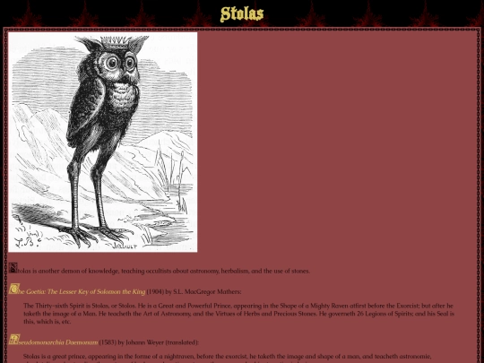 demonolatry/stolas screenshot