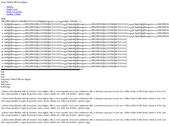 fonts/goudy/goudymedieval-alternate-demo screenshot