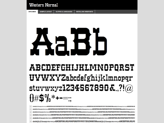 fonts/western/west____-demo screenshot