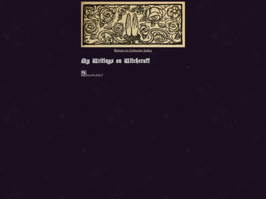 grimoire/writing screenshot
