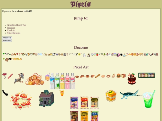 hoard/pixels screenshot