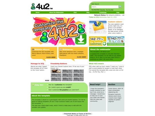 templates/1_4U2/4u2_index screenshot