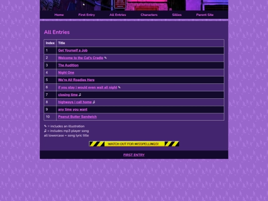 entries/all screenshot