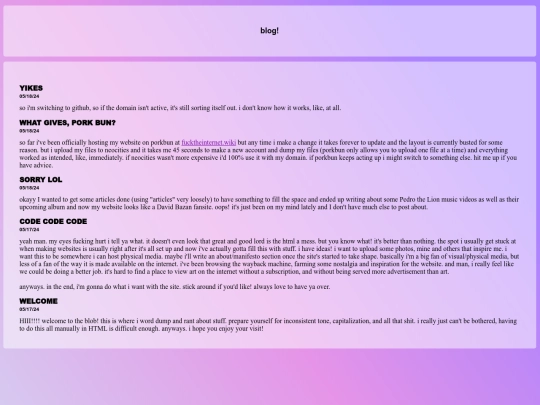 blog screenshot
