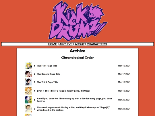 archive screenshot