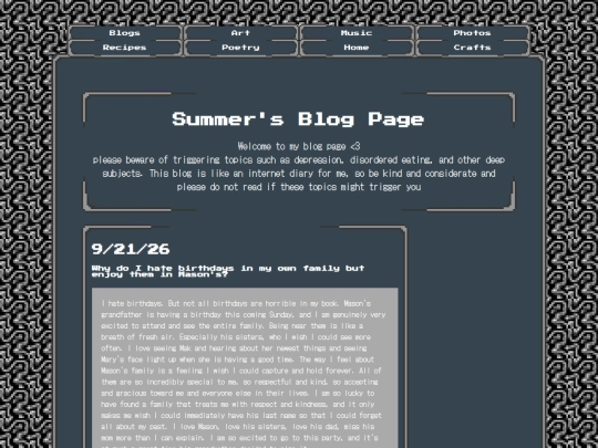 Blogs screenshot