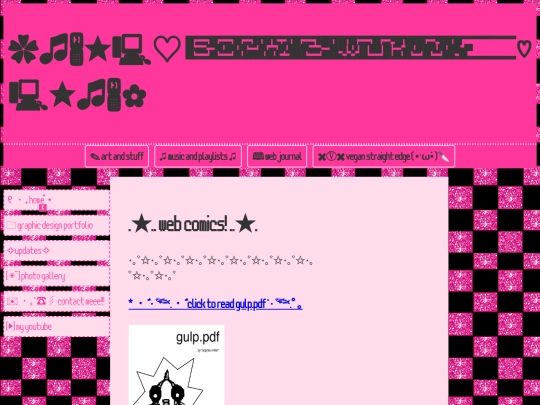 web-comics screenshot