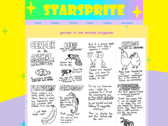 Zines/gender screenshot