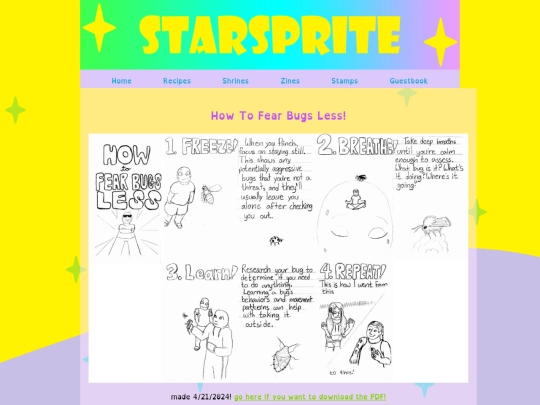 Zines/howtofear screenshot