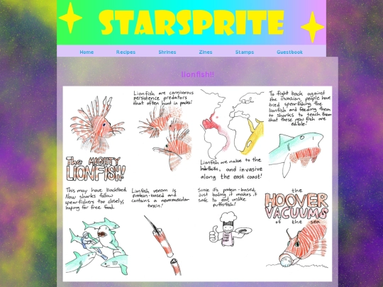 Zines/lionfish screenshot