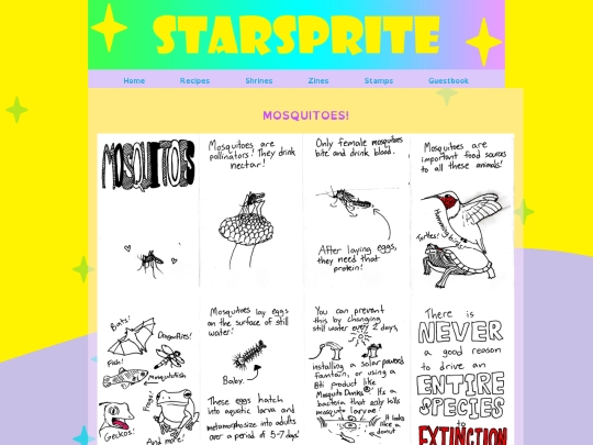 Zines/mosquitoes screenshot